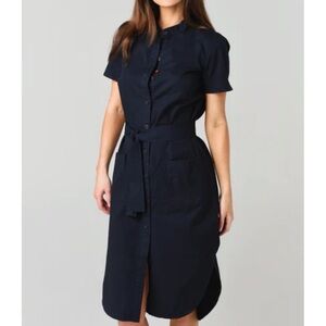 Sundry Tiny Heart Button Down Shirt Dress